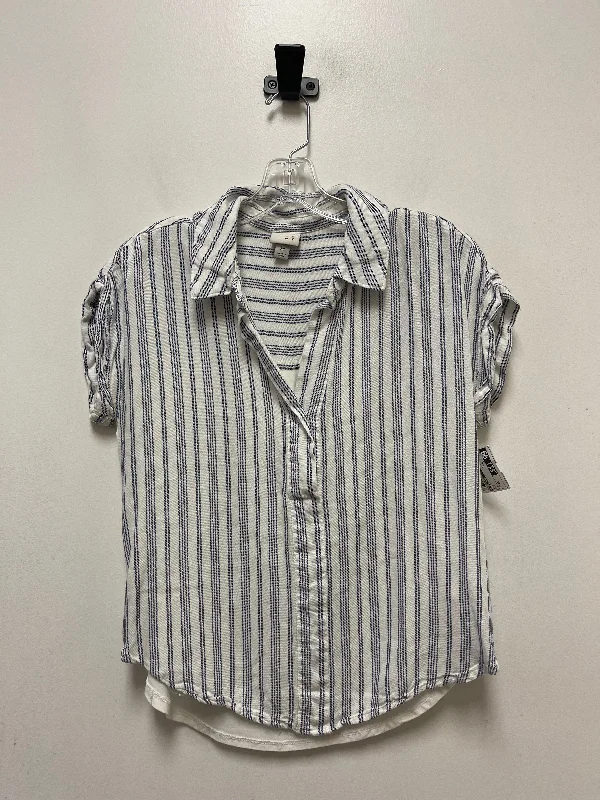 Blue Blouse Short Sleeve A New Day, Size Xs