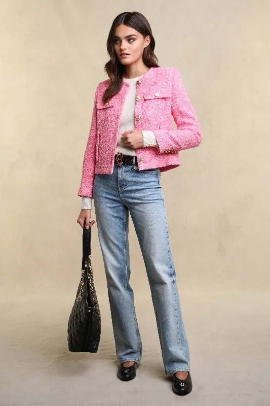 Chelsea Jacket (Pop Pink Boucle)