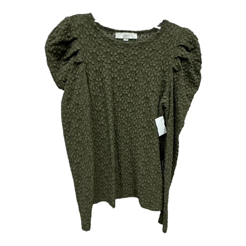 Green Top Long Sleeve By Loft, Size: S