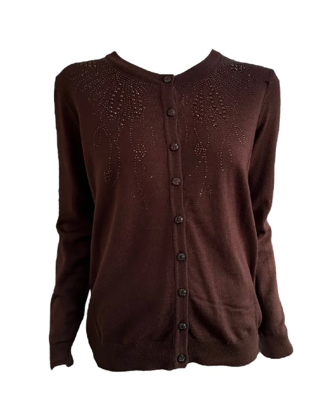 Leaf Diamante Cardigan