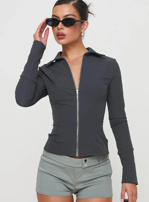 Mavyn Long Sleeve Top Slate