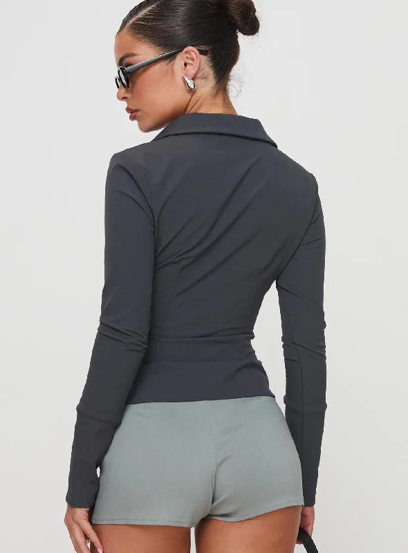 Mavyn Long Sleeve Top Slate