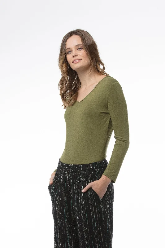 MICHELLE Top - Moss Green