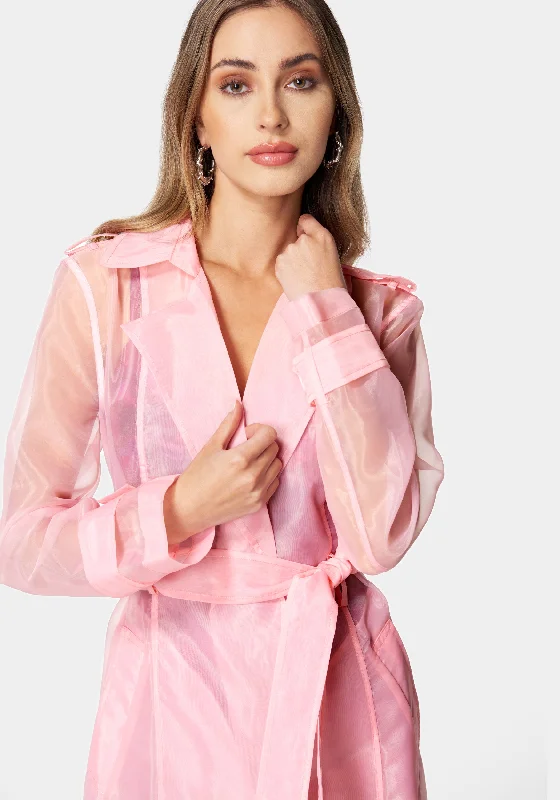 Organza Trench Coat