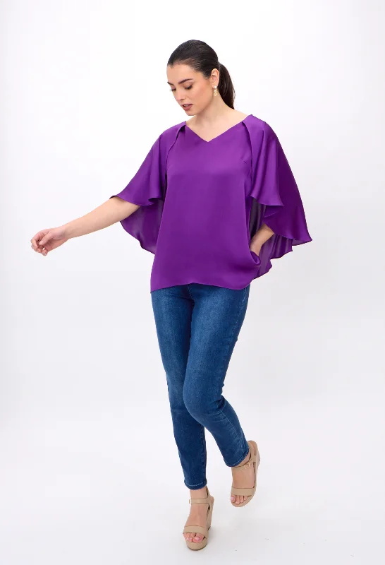 Silky Flowy Sleeve Top