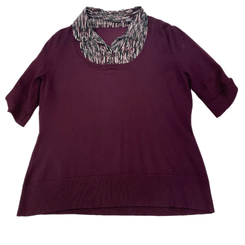 Top 3/4 Sleeve By Bay Studio In Purple, Size: L