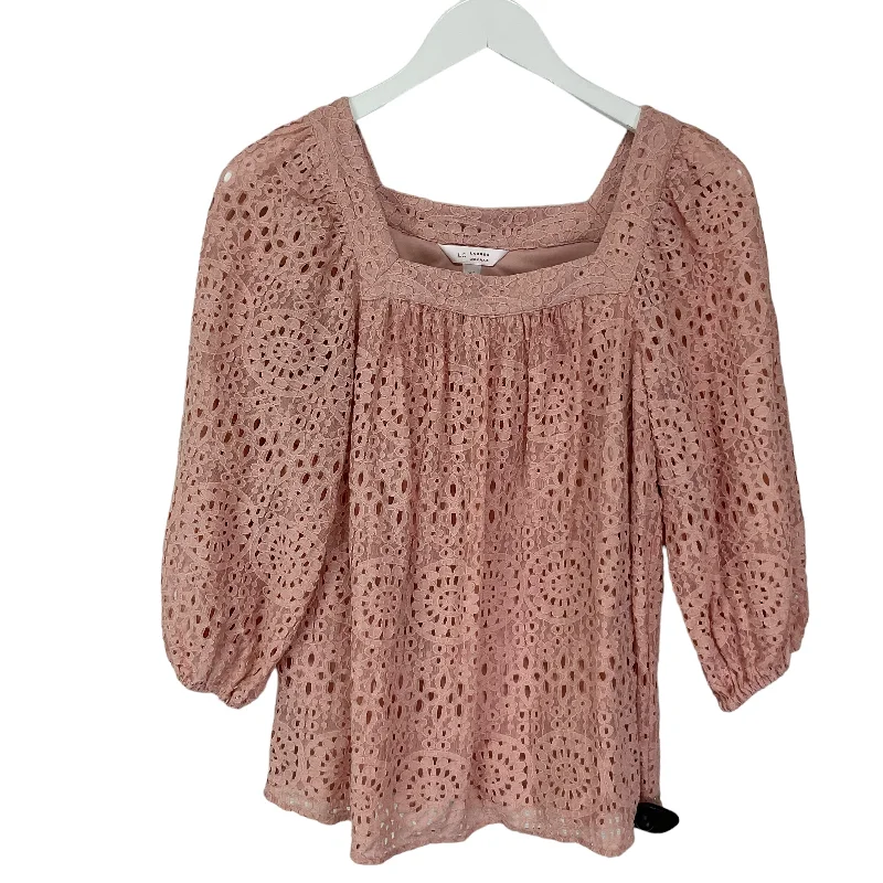 Top Long Sleeve By Clothes Mentor In Pink, Size: Xs