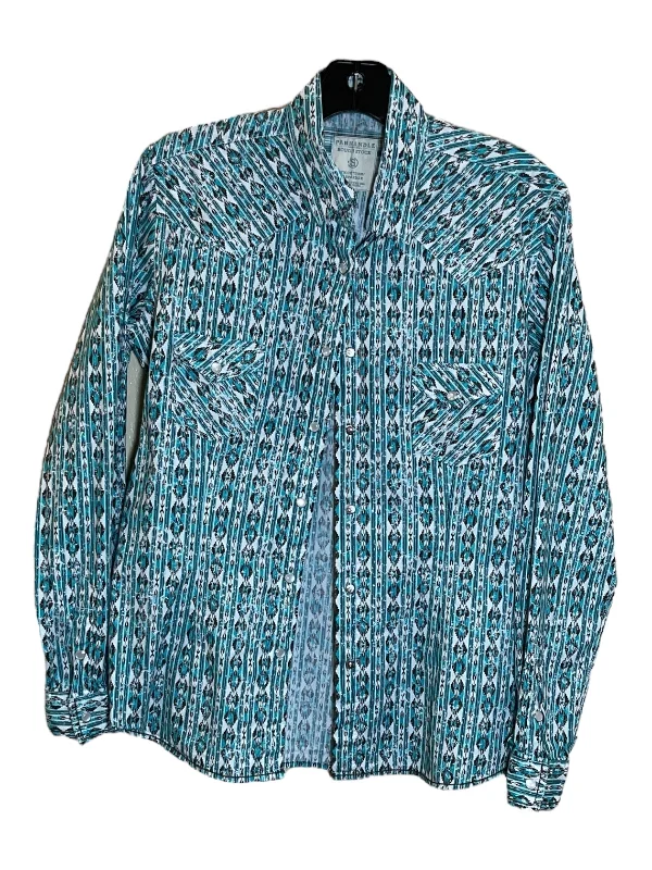 Top Long Sleeve By Clothes Mentor In Teal, Size: S