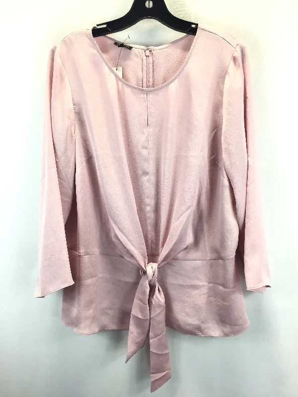 Top Long Sleeve By Talbots In Pink, Size: 14