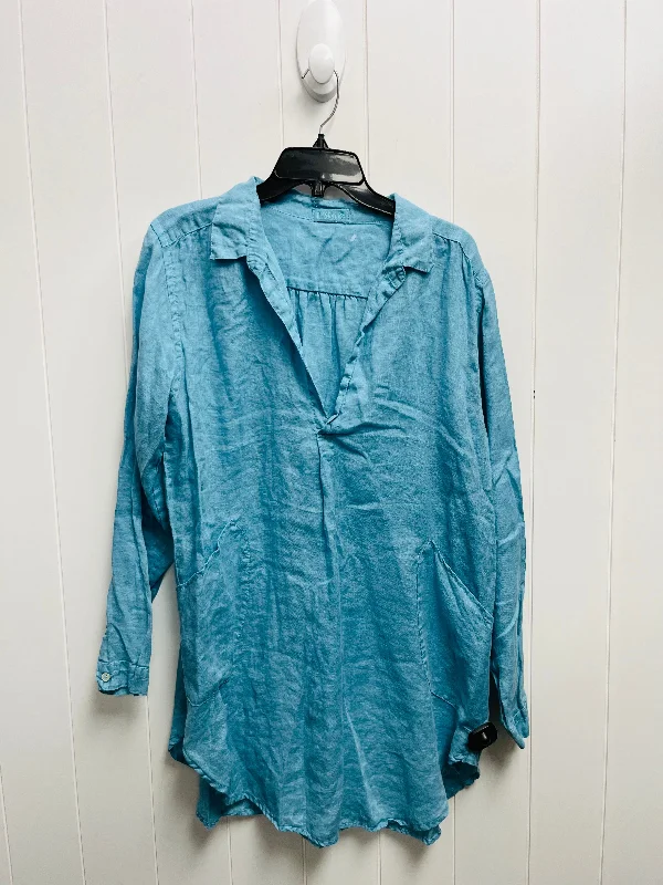 Tunic Long Sleeve By cp shades In Blue, Size: M