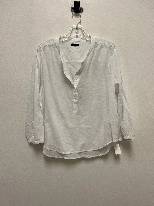 White Top Long Sleeve J. Crew, Size L