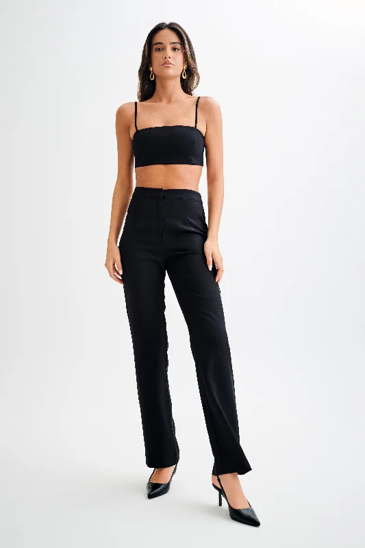 Allanah Straight Leg Pant - Black