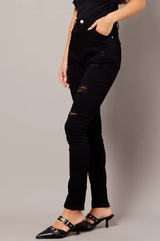 Black Skinny Jean High Rise