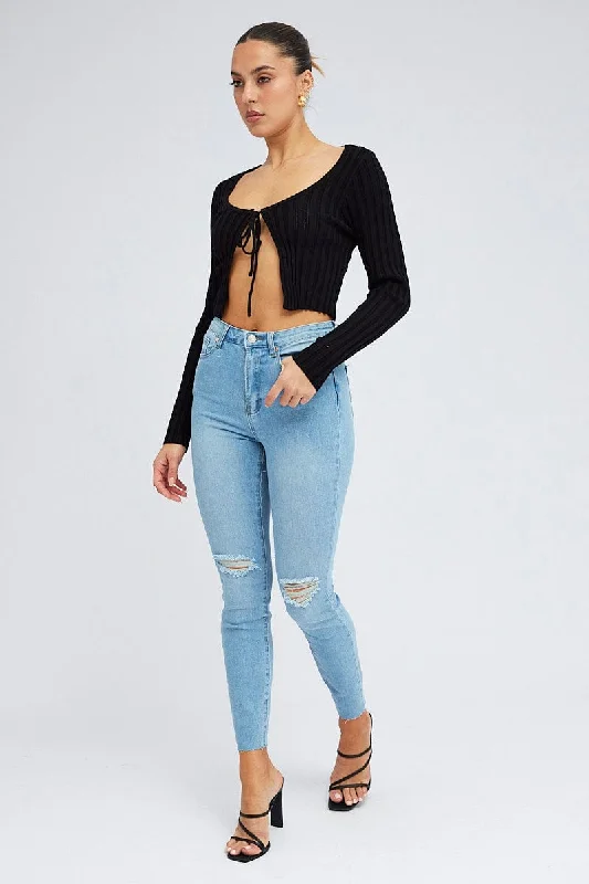 Denim Skinny Jean High Rise