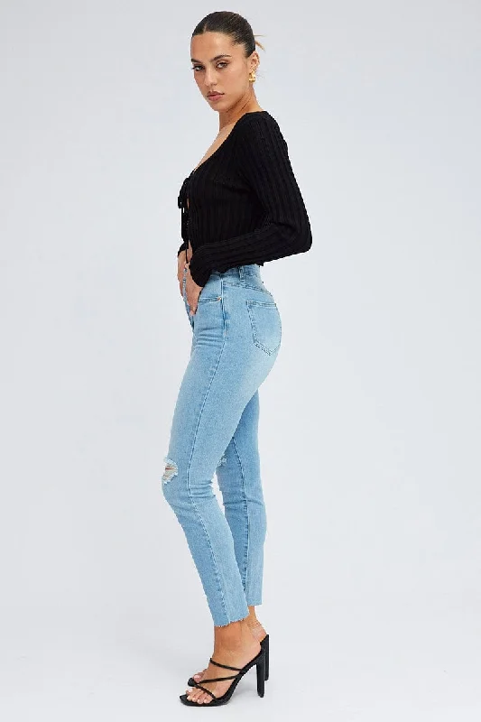 Denim Skinny Jean High Rise