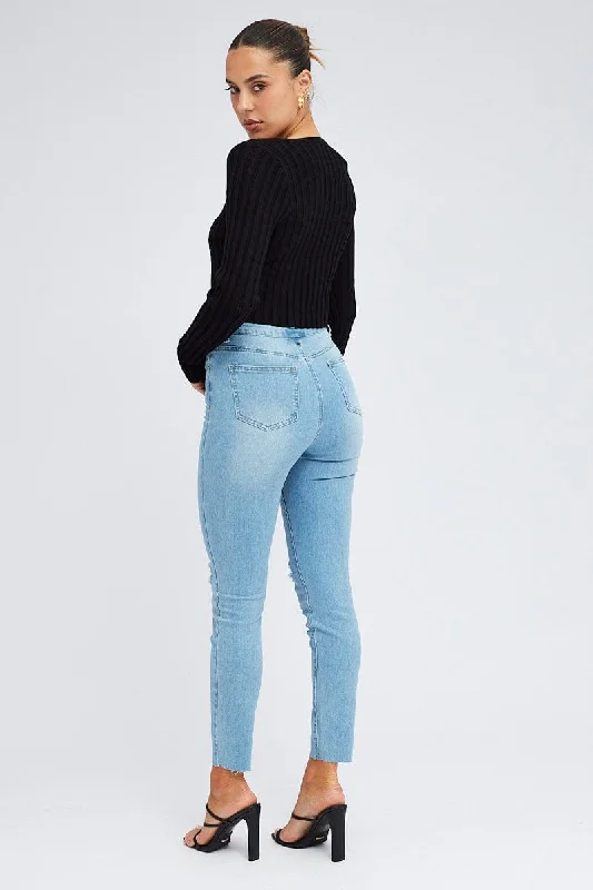 Denim Skinny Jean High Rise