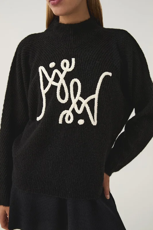 Emulate Braided Logo Knit