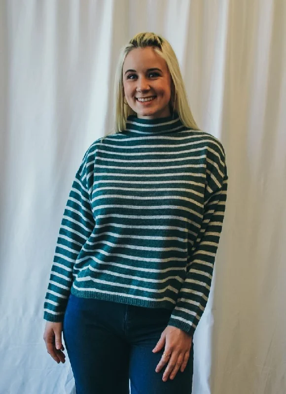 indi & cold - Mint Stripe Sweater