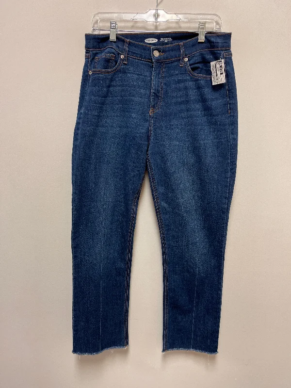 Jeans Straight By Old Navy In Blue Denim, Size: 10