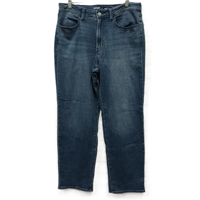 Jeans Straight By Old Navy In Blue Denim, Size: 12