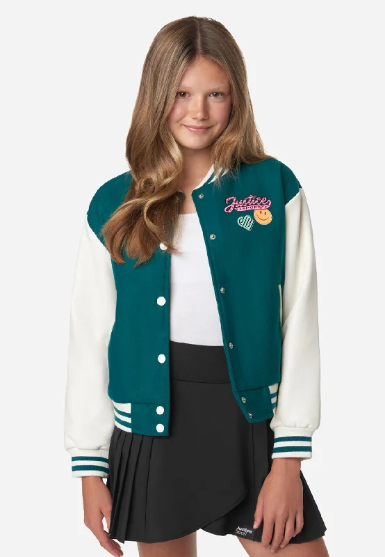 Smiley Justice Varsity Jacket