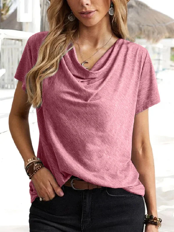 Women's Solid Color Casual Fashion Sleeve Blouses