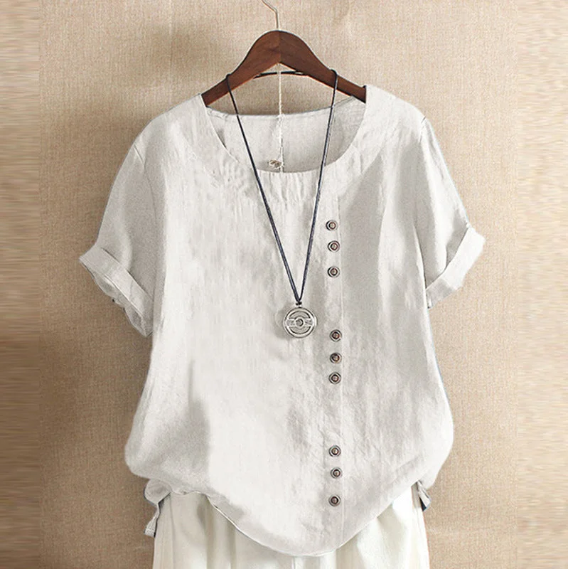 Women's Summer Retro Large Loose Linen Sleeve Women's Clothing