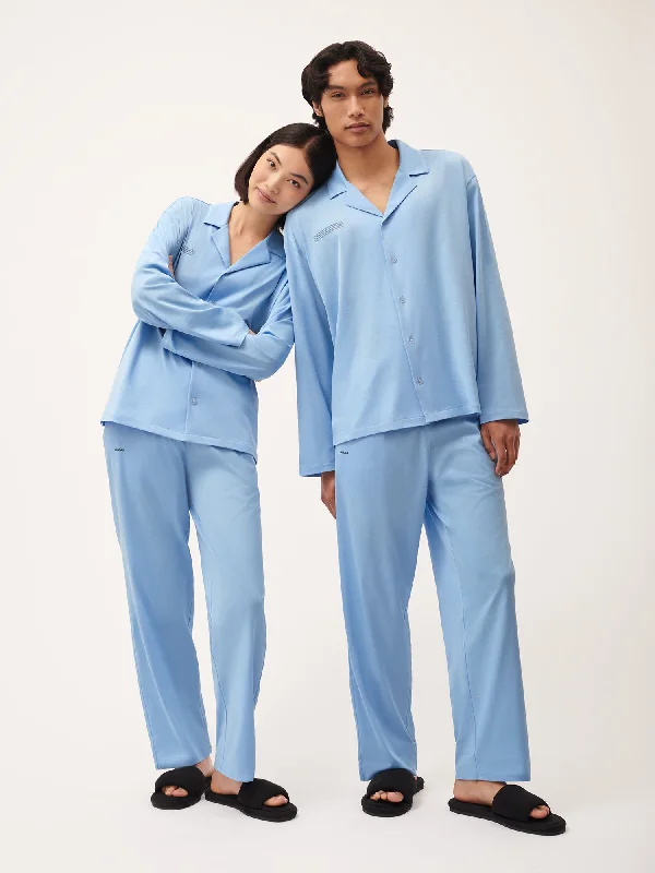 365 Lightweight Pyjama Trousers—lake blue