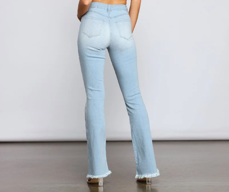 MegaBetty - Walk It Out In Style High Rise Flared Jeans