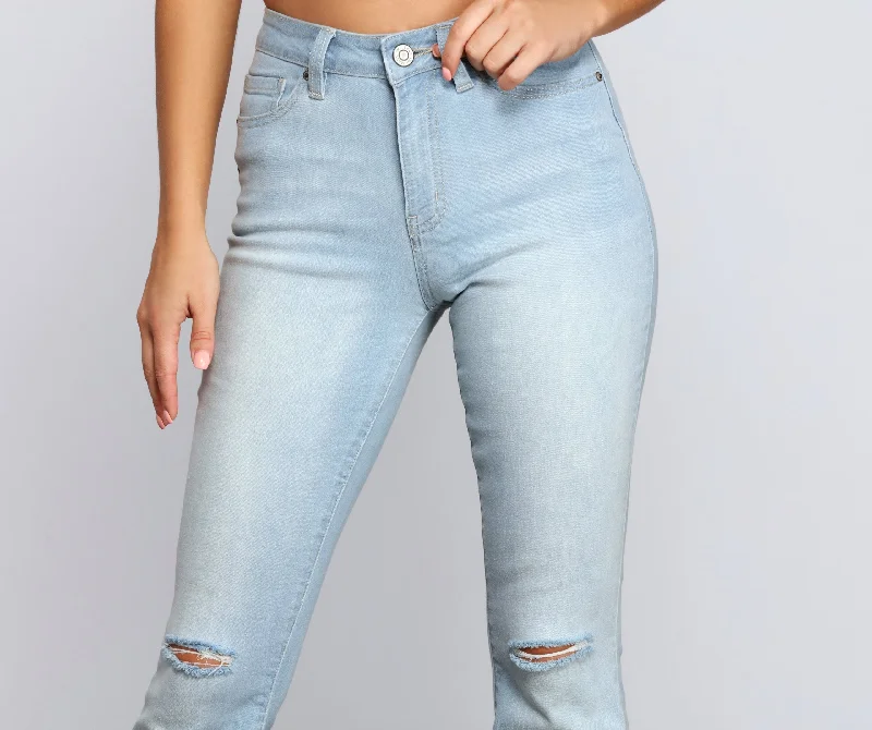 MegaBetty - Walk It Out In Style High Rise Flared Jeans