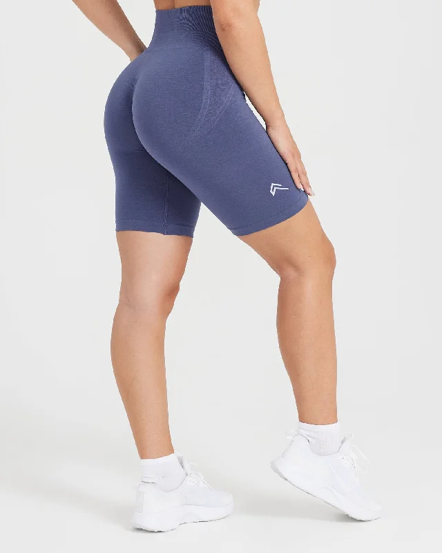 Effortless Seamless Cycling Shorts | Slate Blue