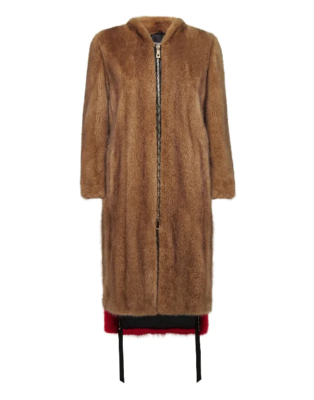 Fur Coat Long Luxury