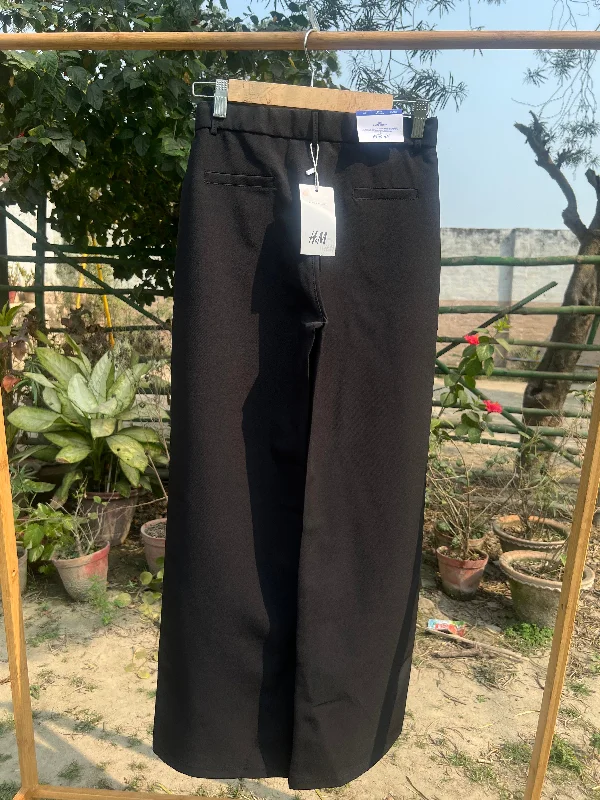 H&M High-Waist Black Wide Leg Pants