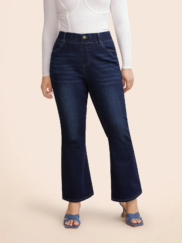 High Stretch Dark Wash Bootcut Jeans