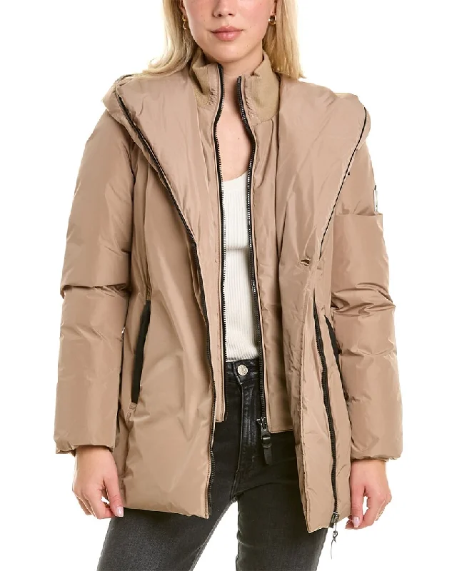 Mackage Adali Leather-Trim Down Coat