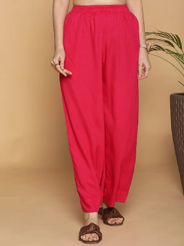 Magenta Palazzo Pants