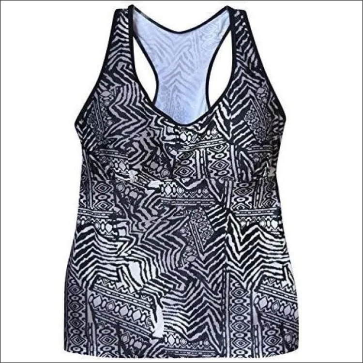 NWSC Women’s Plus Size Racer Tankini Swimsuit top 18-24W Swimsuit