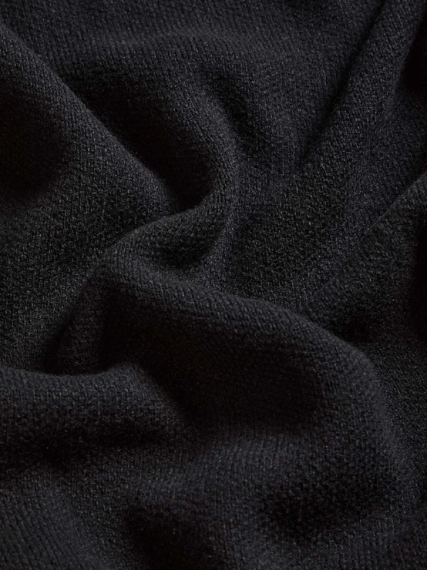 Recycled Cashmere Cardigan—black