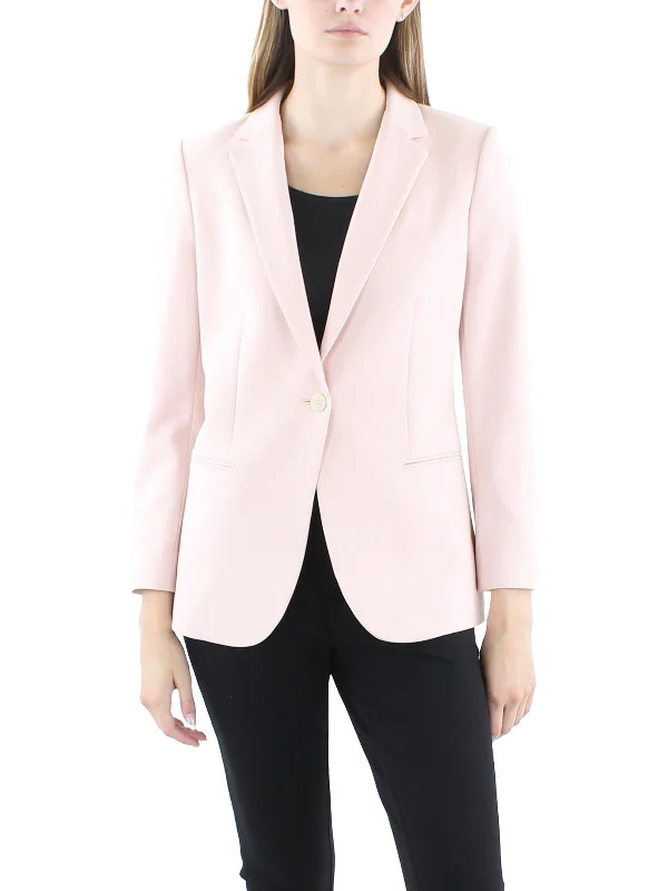 Womens Suit Separate Office One-Button Blazer