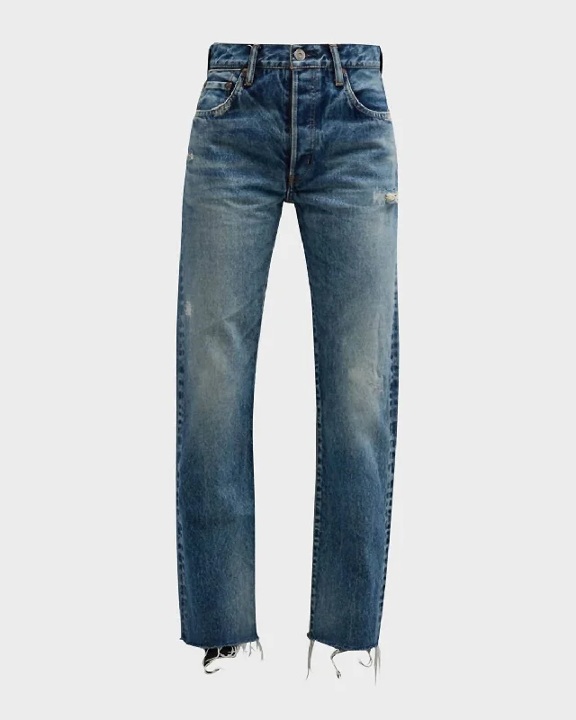 Women's Sundown Straight Leg Jeans In Blu