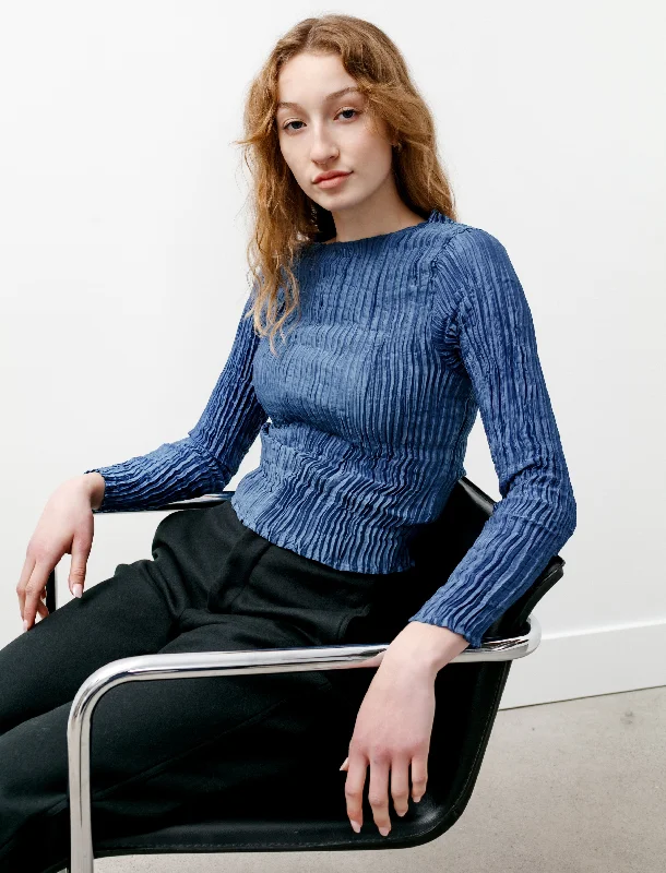 Long Sleeved Top Dark Indigo