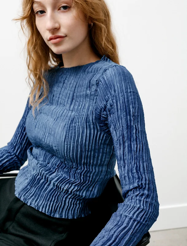 Long Sleeved Top Dark Indigo