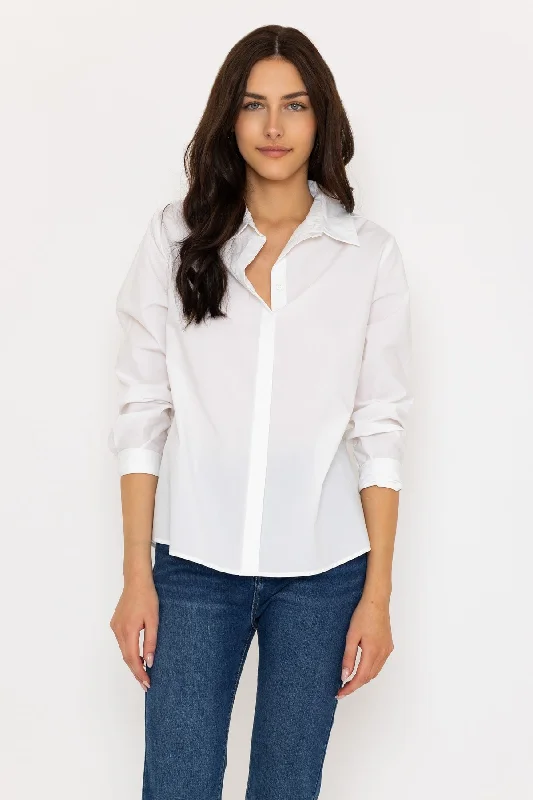 Cotton Poplin Shirt in White