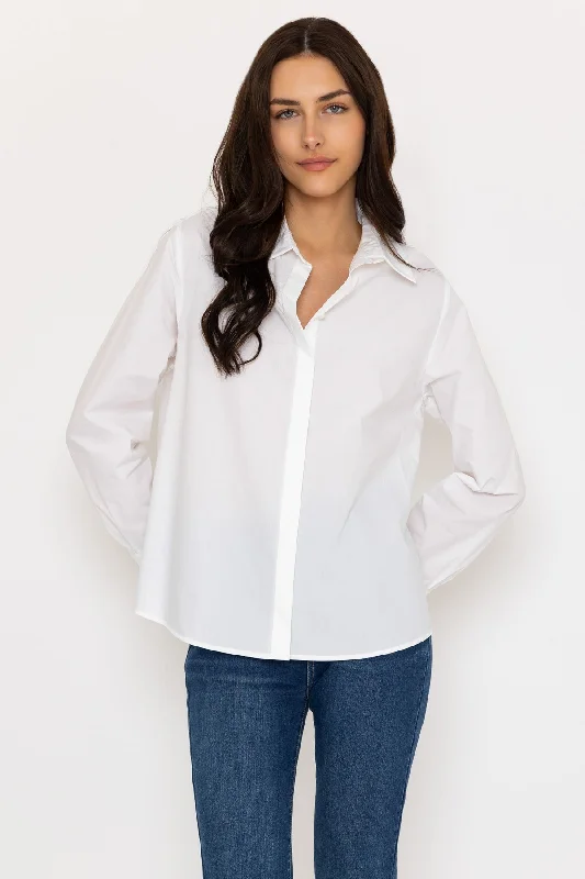 Cotton Poplin Shirt in White