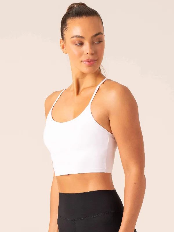 Embody Compression Tank Bra - White