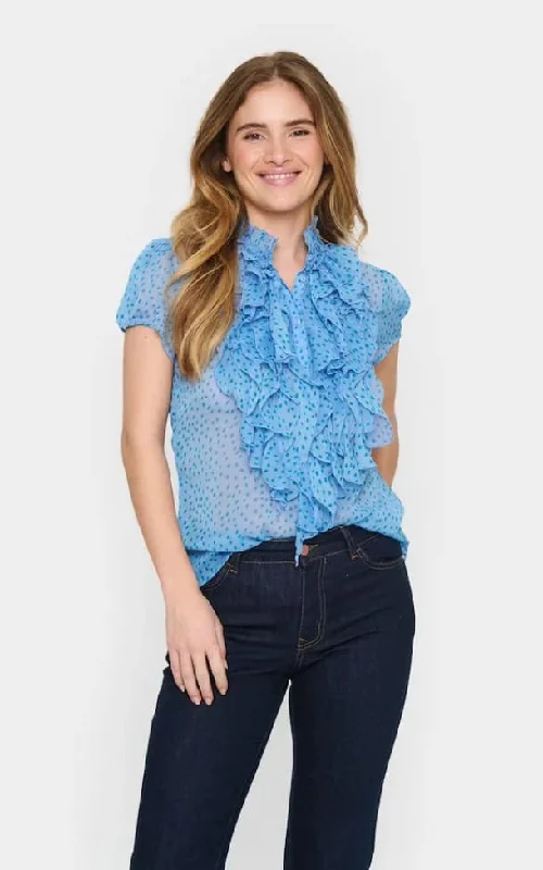 Saint Tropez- Lilja Ruffle Blouse