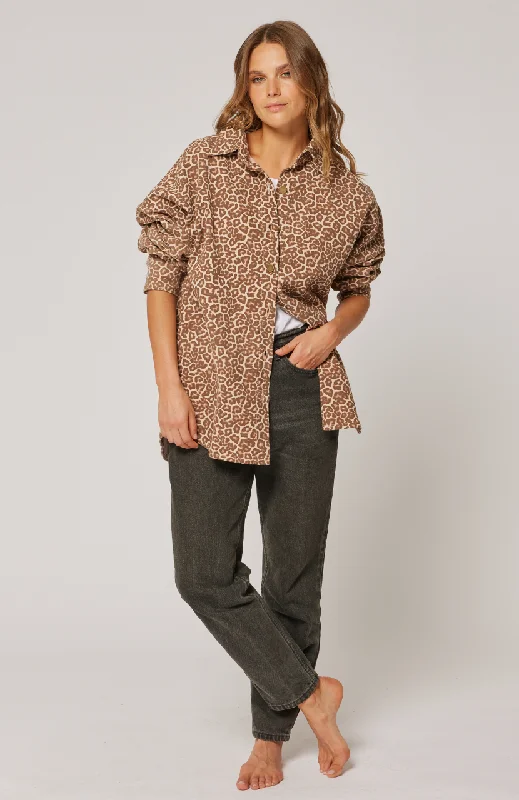 Tamika Shirt - Hazel Leopard