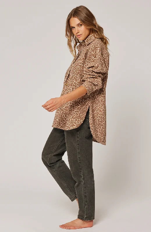 Tamika Shirt - Hazel Leopard