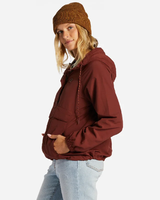 Trail Along Anorak Pullover Jacket - Rosewood