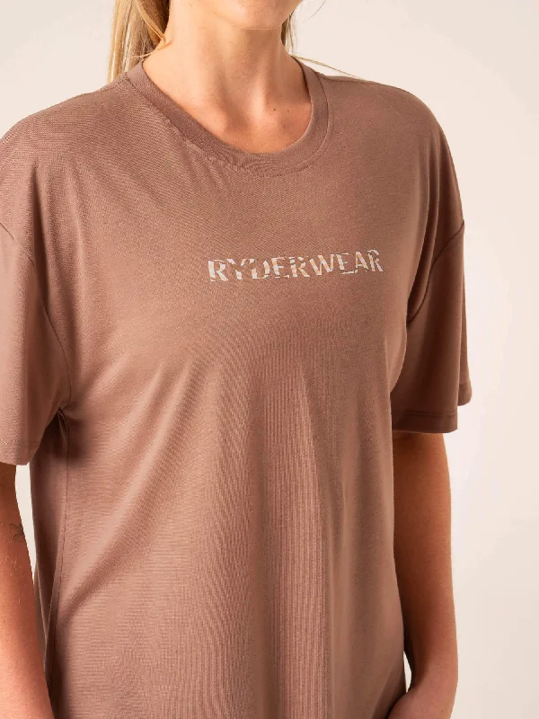 Unstoppable Oversized T-Shirt - Mocha